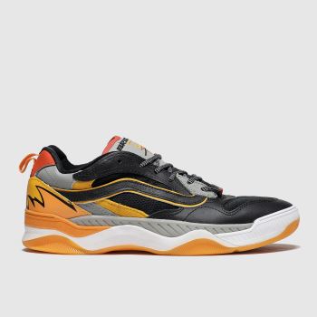 vans black & orange brux wc trainers vans black & orange brux wc trainers
