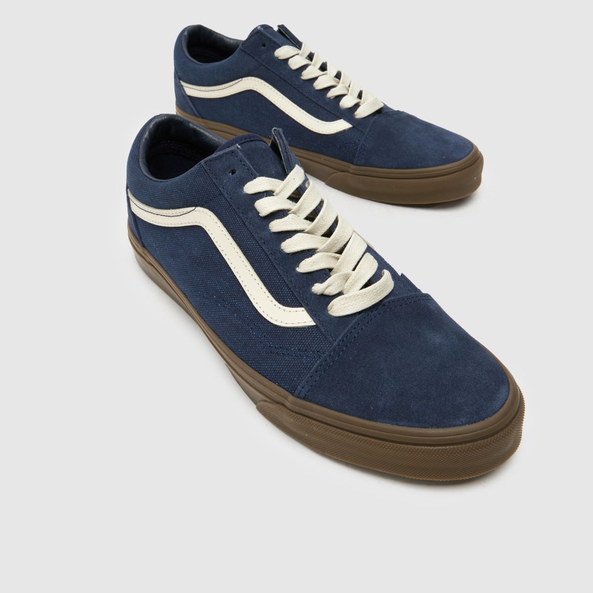 Dark Denim Vans Madero Gum Sole Suede Vans Navy Blue Gum Sole Navy