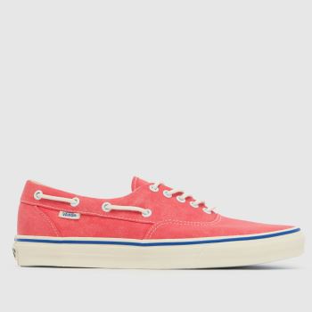 Vans Red Multi Authentic Boat Mens Trainers