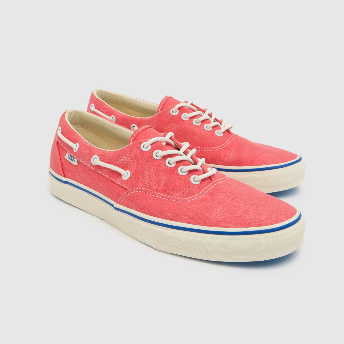 Vans Authentic Boat in Red Multi Vans Authentic Boat 4