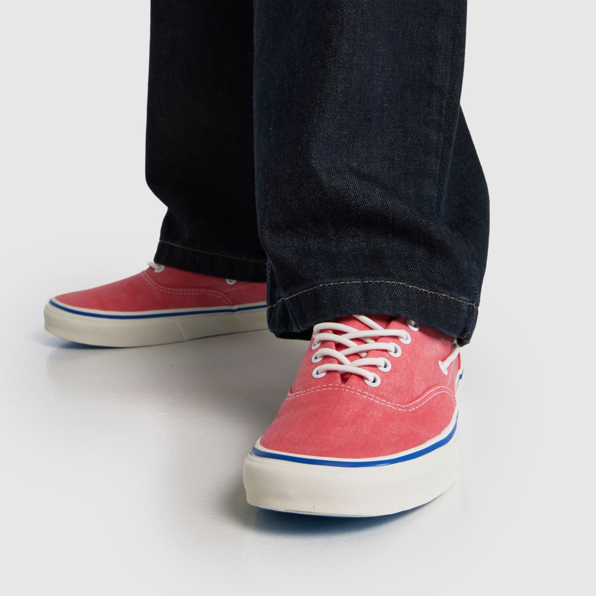 Vans Authentic Boat in Red Multi Vans Authentic Boat 8