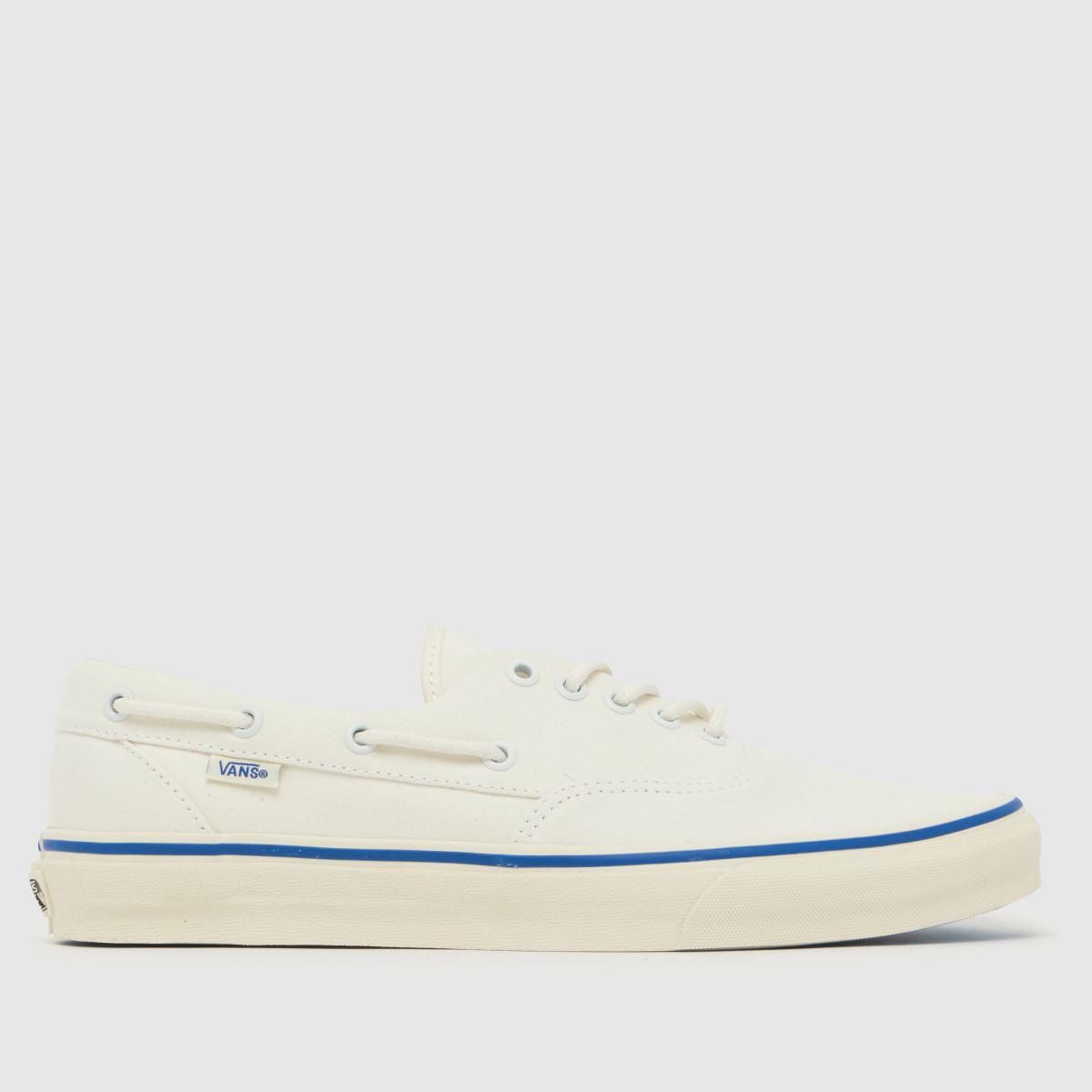 Vans Authentic Boat Trainers in White & Blue