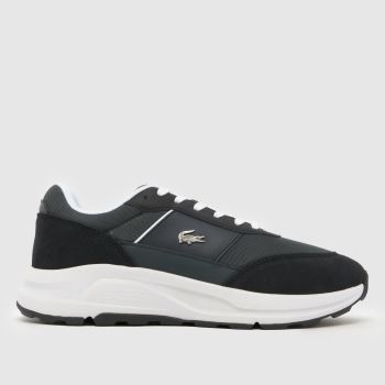Lacoste Black & White Run Set Mens Trainers