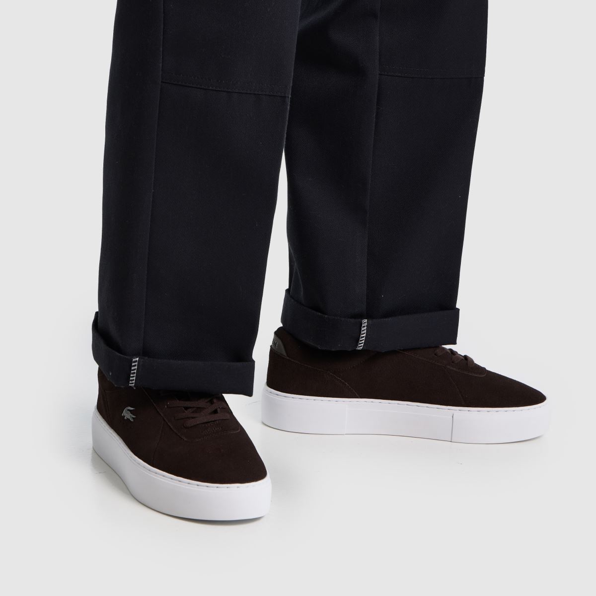 Lacoste Courtset in Brown & White Lacoste Courtset 8