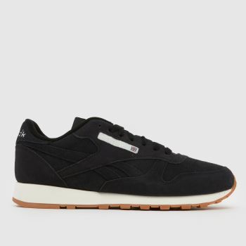 Reebok Black Classic Leather Mens Trainers