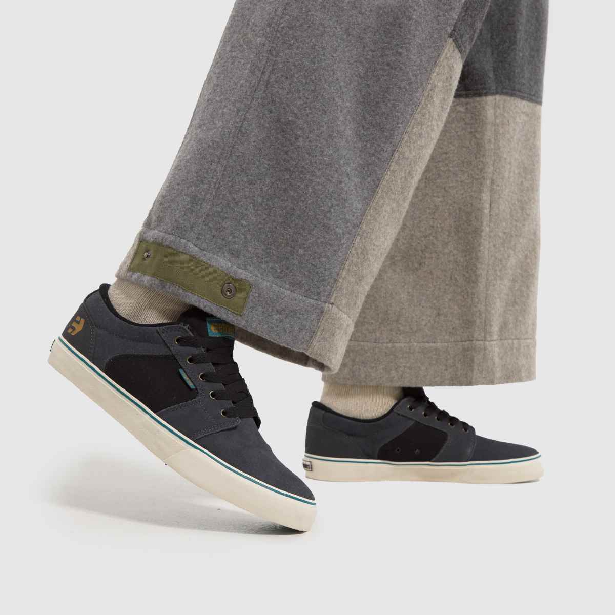 Etnies Barge Ls in Grey & Black Etnies Barge Ls 8