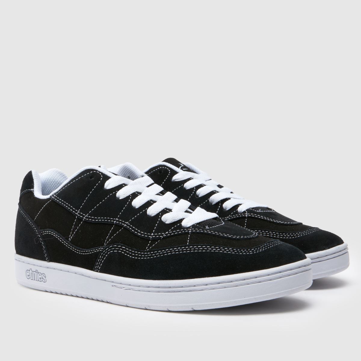 Mens Black & White Etnies Snake Trainers | schuh