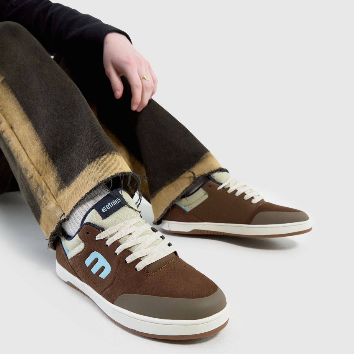 Mens Brown Multi Etnies Marana Trainers schuh