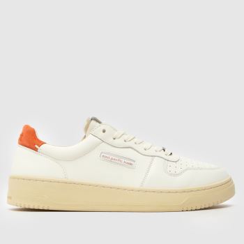 east pacific trade White & Orange Court Mens Trainers