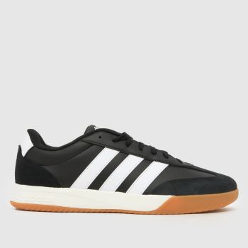 adidas Black & White VL Court FC Mens Trainers