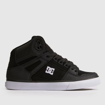 DC Black & White Pure High Mens Trainers