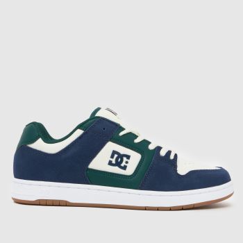 DC Navy & Green Manteca 4 Mens Trainers