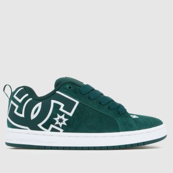 DC Dark Green Court Graffik Mens Trainers