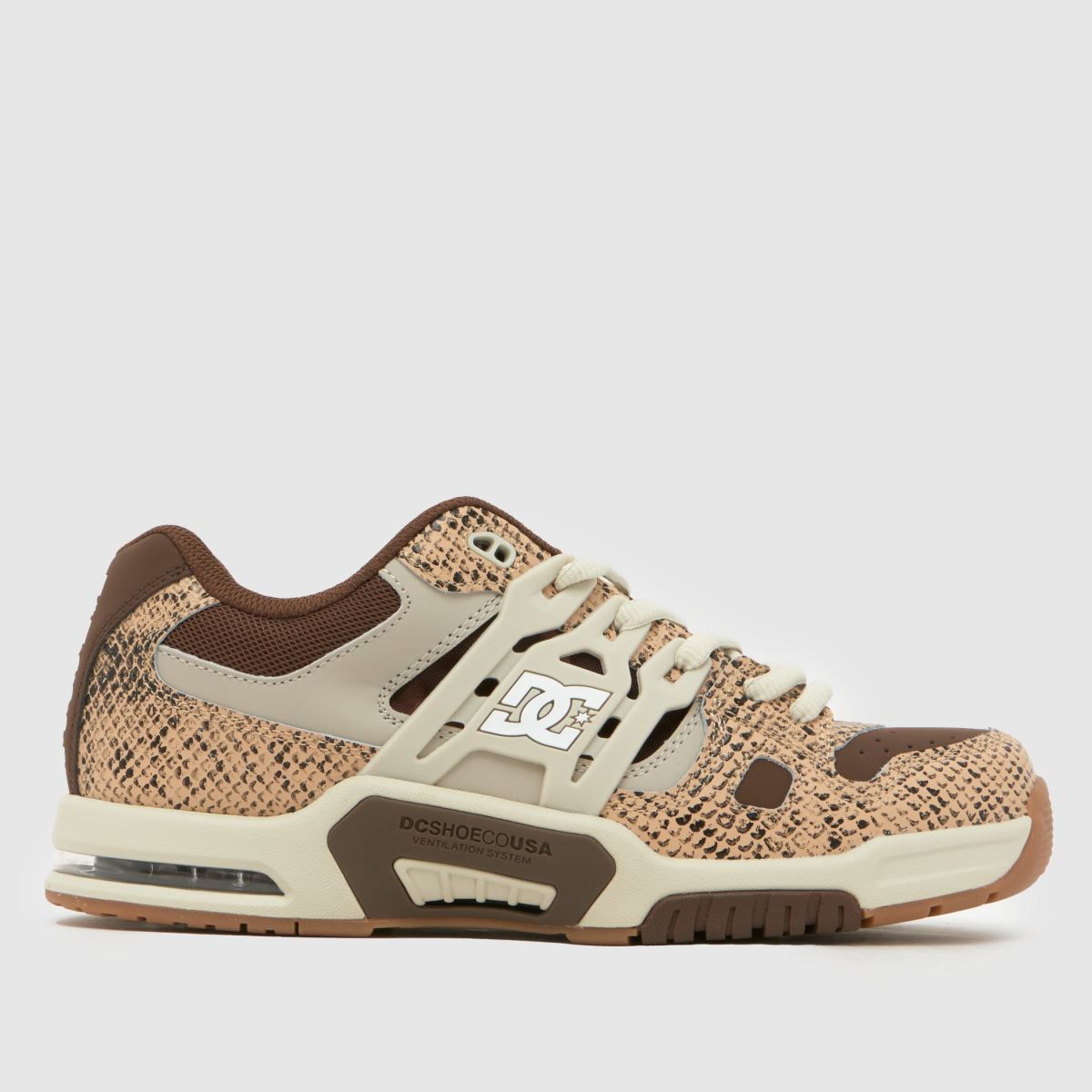 DC AT-2 Trainers in Beige Multi