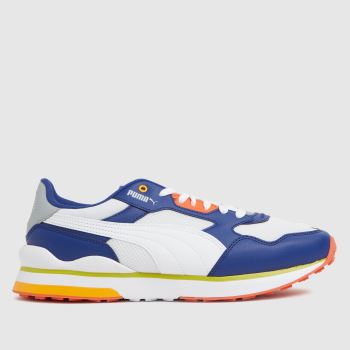 PUMA white & blue r78 futr trainers PUMA white & blue r78 futr trainers