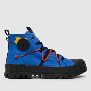 Palladium blue pallashock re-craft trainers Palladium blue pallashock re-craft trainers