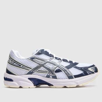 ASICS White & Navy GEL-1130 Mens Trainers