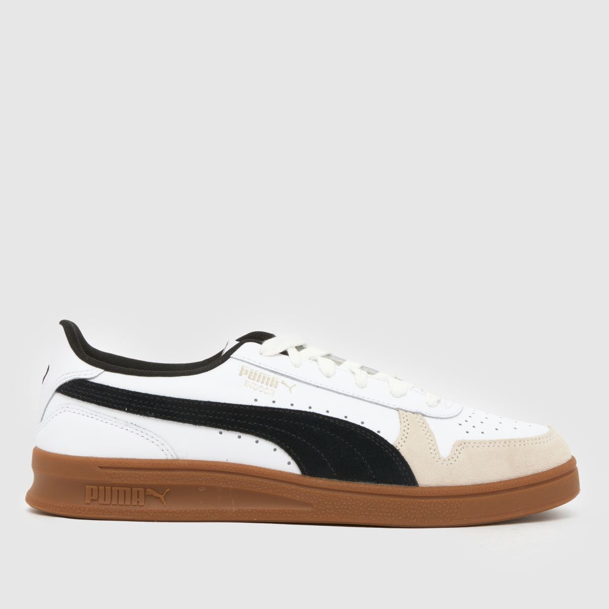 PUMA Indoor Trainers in White & Black