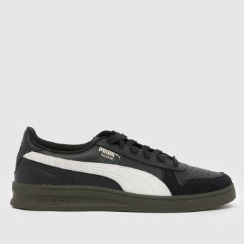 PUMA Black & White Indoor Mens Trainers