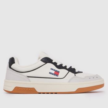 Tommy Jeans White & Navy Elevated Cupsole Mens Trainers