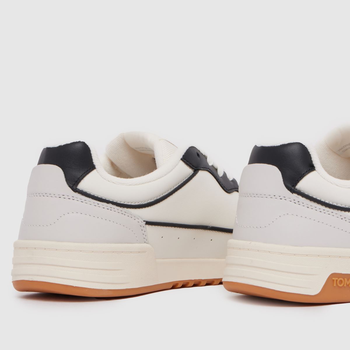 Tommy Jeans Elevated Cupsole Trainers in White & Navy Tommy Jeans Elevated Cupsole Trainers in White & Navy
