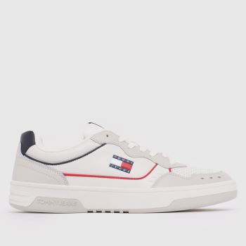Tommy Jeans White & grey Elevated Cupsole Mens Trainers