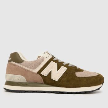 New Balance Khaki 574 Mens Trainers