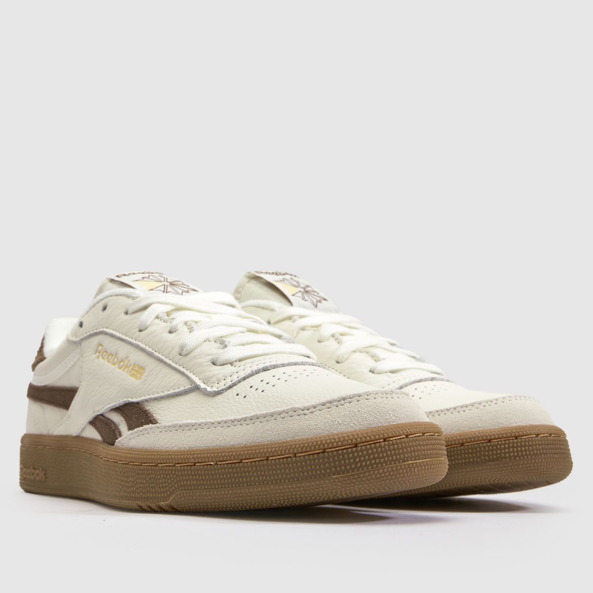Reebok Club C Revenge in White & Brown Reebok Club C Revenge 1
