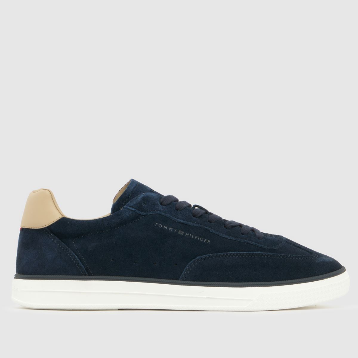 TOMMY HILFIGER Lo Lux Suede Trainers in Navy