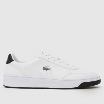 lacoste white trainers sale