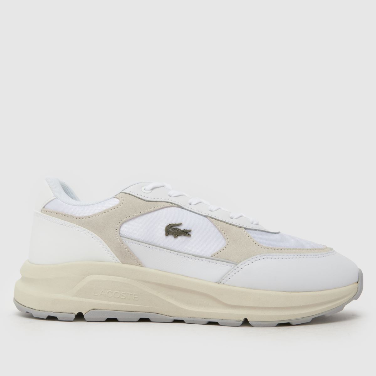 Lacoste Run Set Trainers in White & Blue