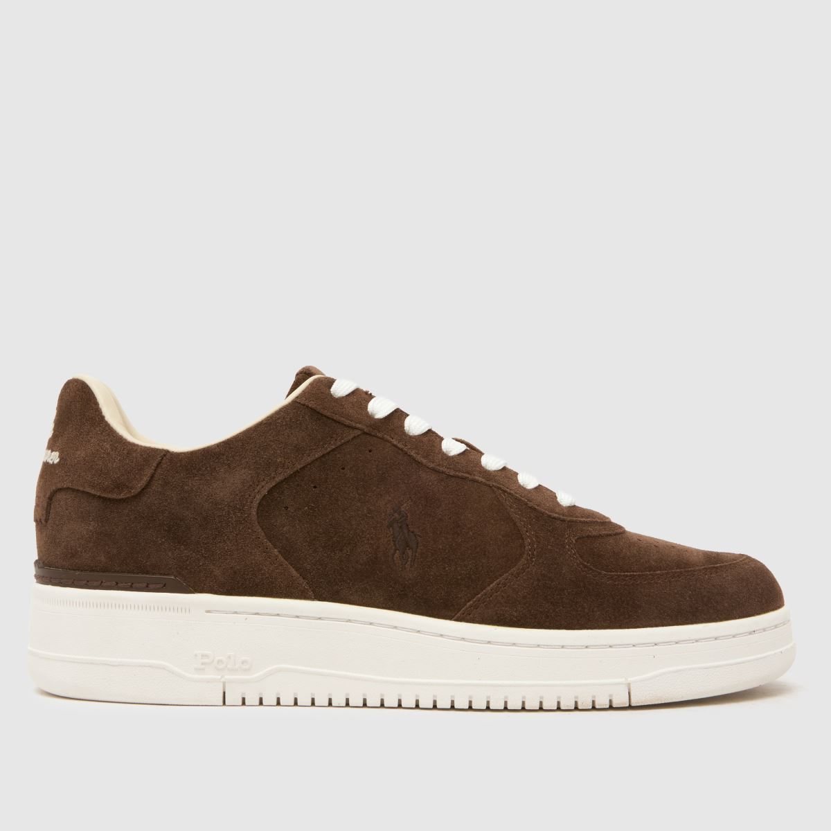 Polo Ralph Lauren Masters Court Trainers in Brown