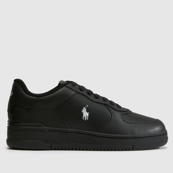 Polo Ralph Lauren Black Masters Court Mens Trainers