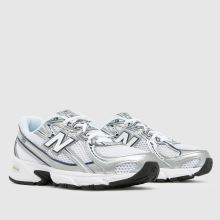 New Balance 740 in White & Navy New Balance 740,2 of 4