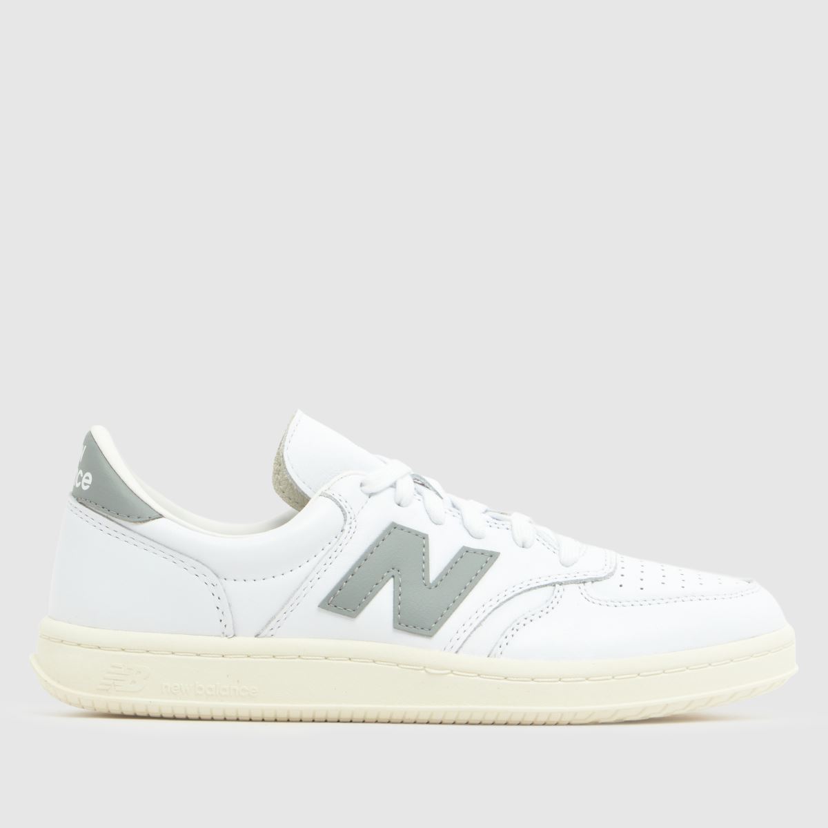 New Balance T500 Trainers in White & grey