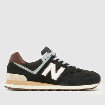 New Balance Brown Multi 574 Mens Trainers