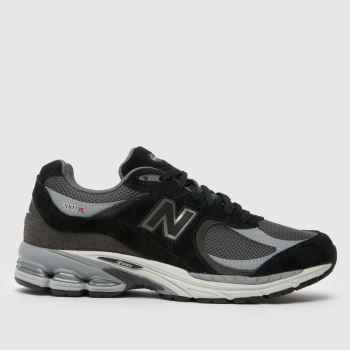 New Balance Black & Grey 2002 Mens Trainers