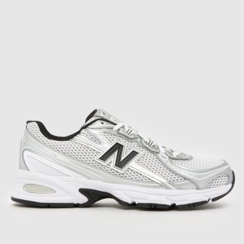 New Balance White & Silver 740 Mens Trainers