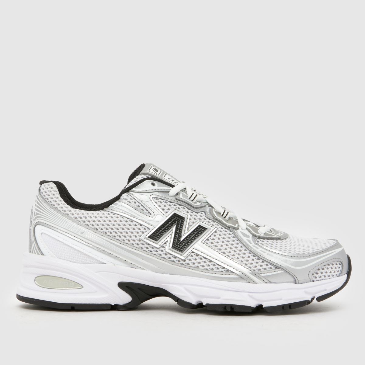 New Balance 740 Trainers in White & Silver