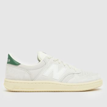 New Balance White & Green T500 Mens Trainers