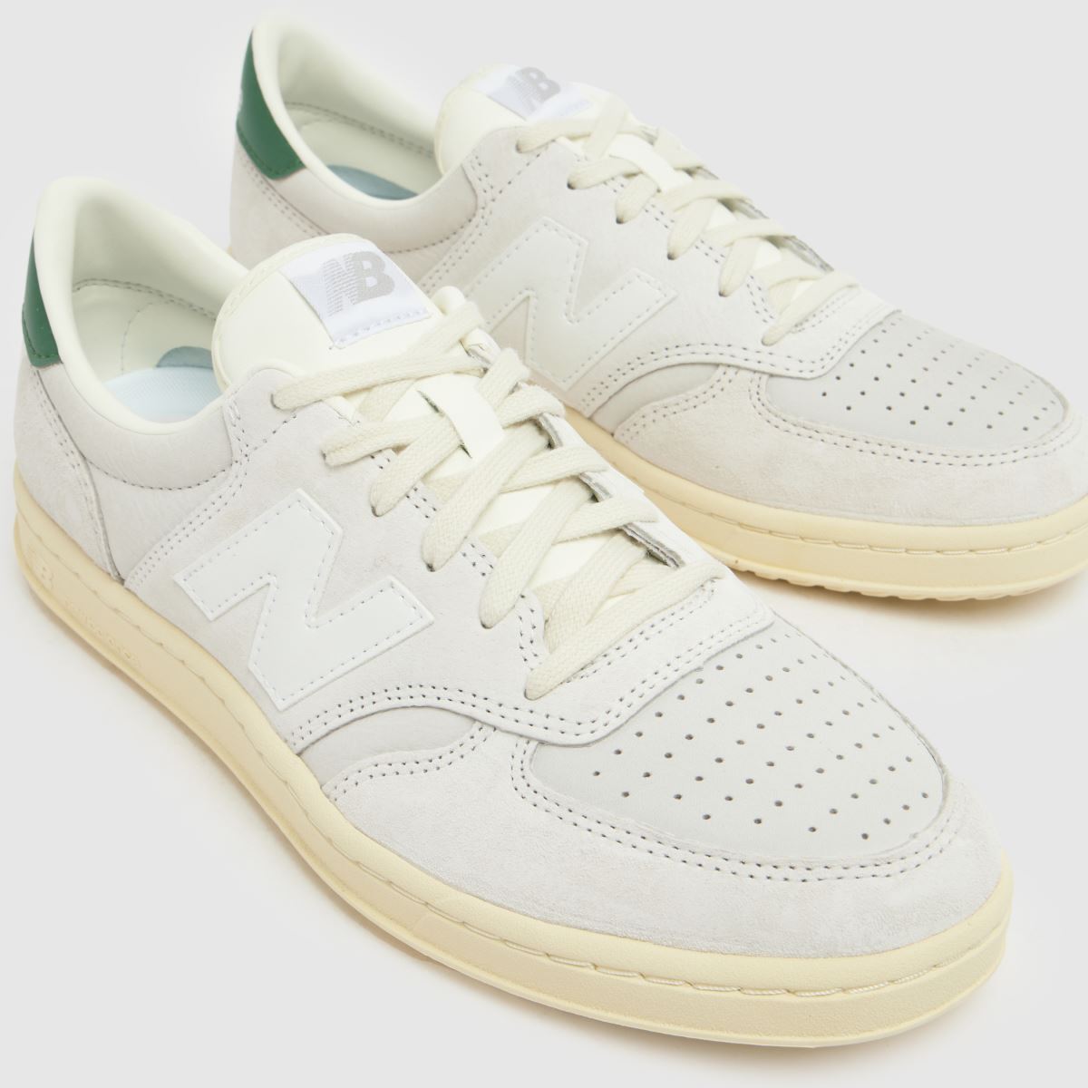 New Balance T500 in White & Green New Balance T500 4