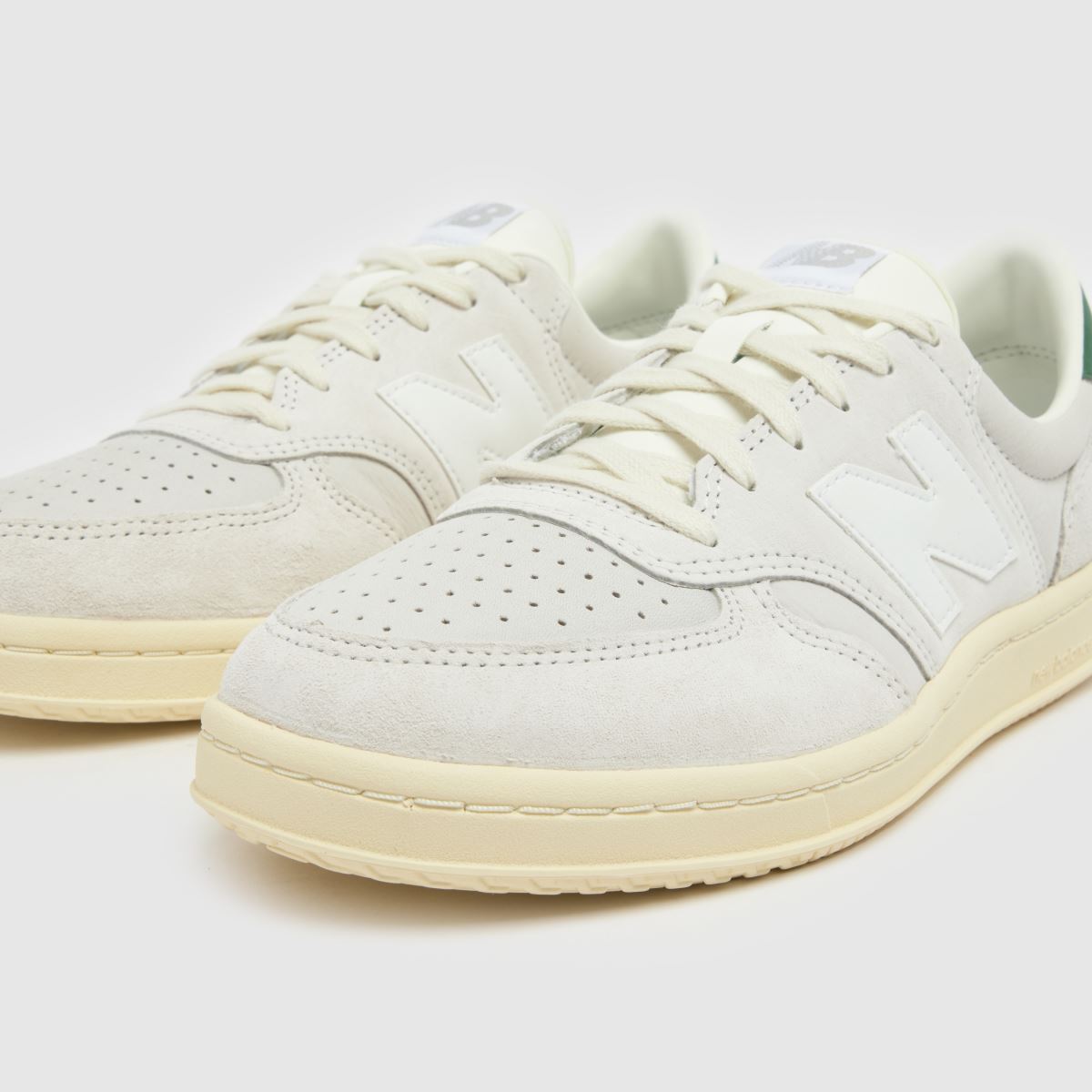 New Balance T500 in White & Green New Balance T500 7