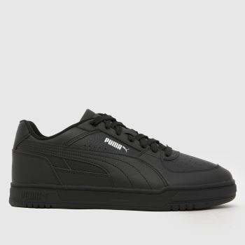 PUMA Black & Silver Caven III Mens Trainers