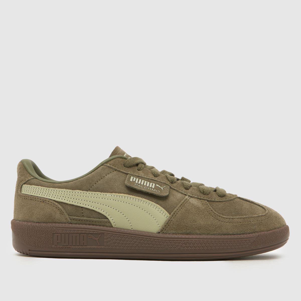 PUMA Palermo Trainers in Khaki