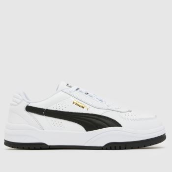 PUMA White & Black Ca Plus Mens Trainers