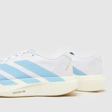 adidas Adizero Evo SL in White & Pl Blue adidas Adizero Evo SL,4 of 4