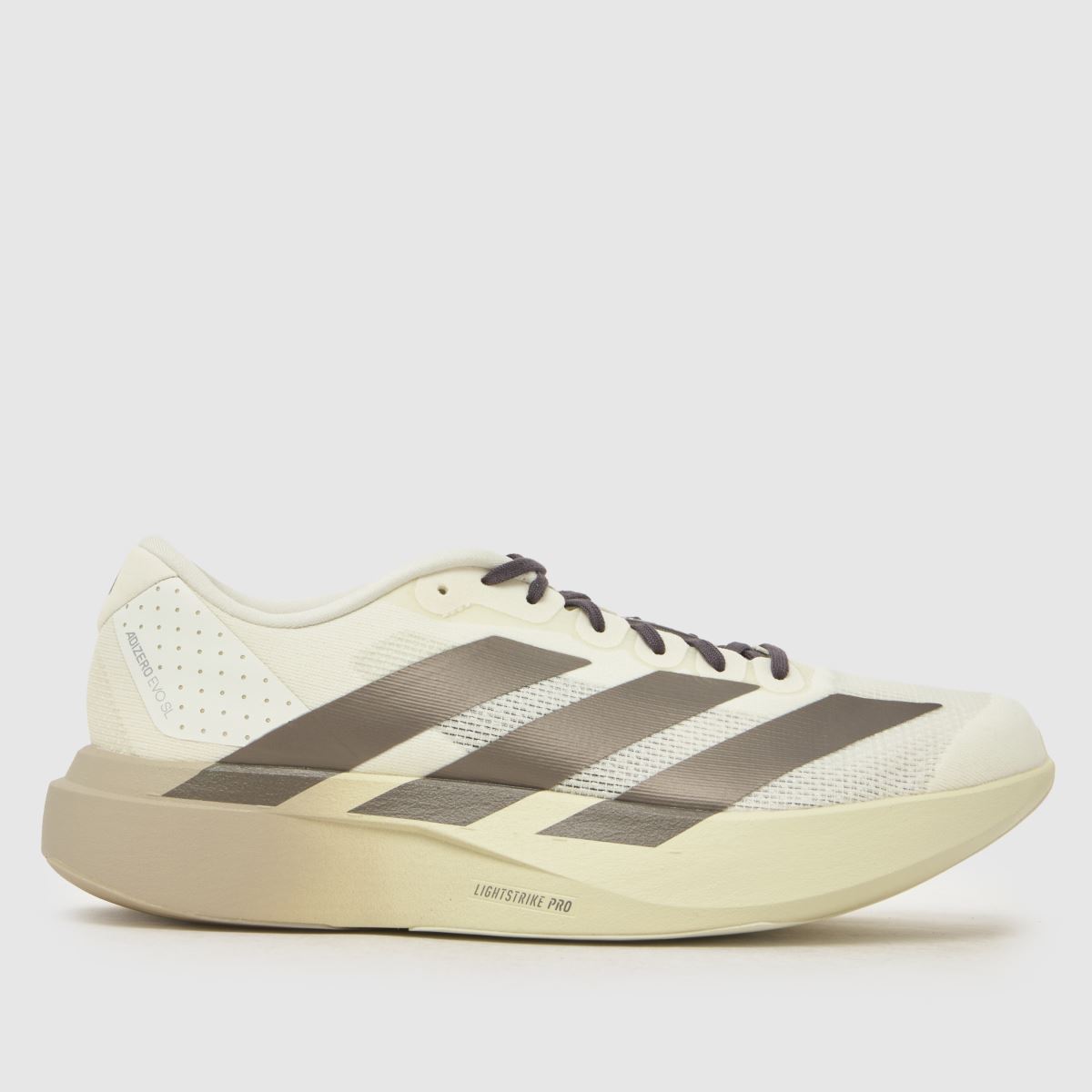 adidas Adizero Evo SL Trainers in White & Silver