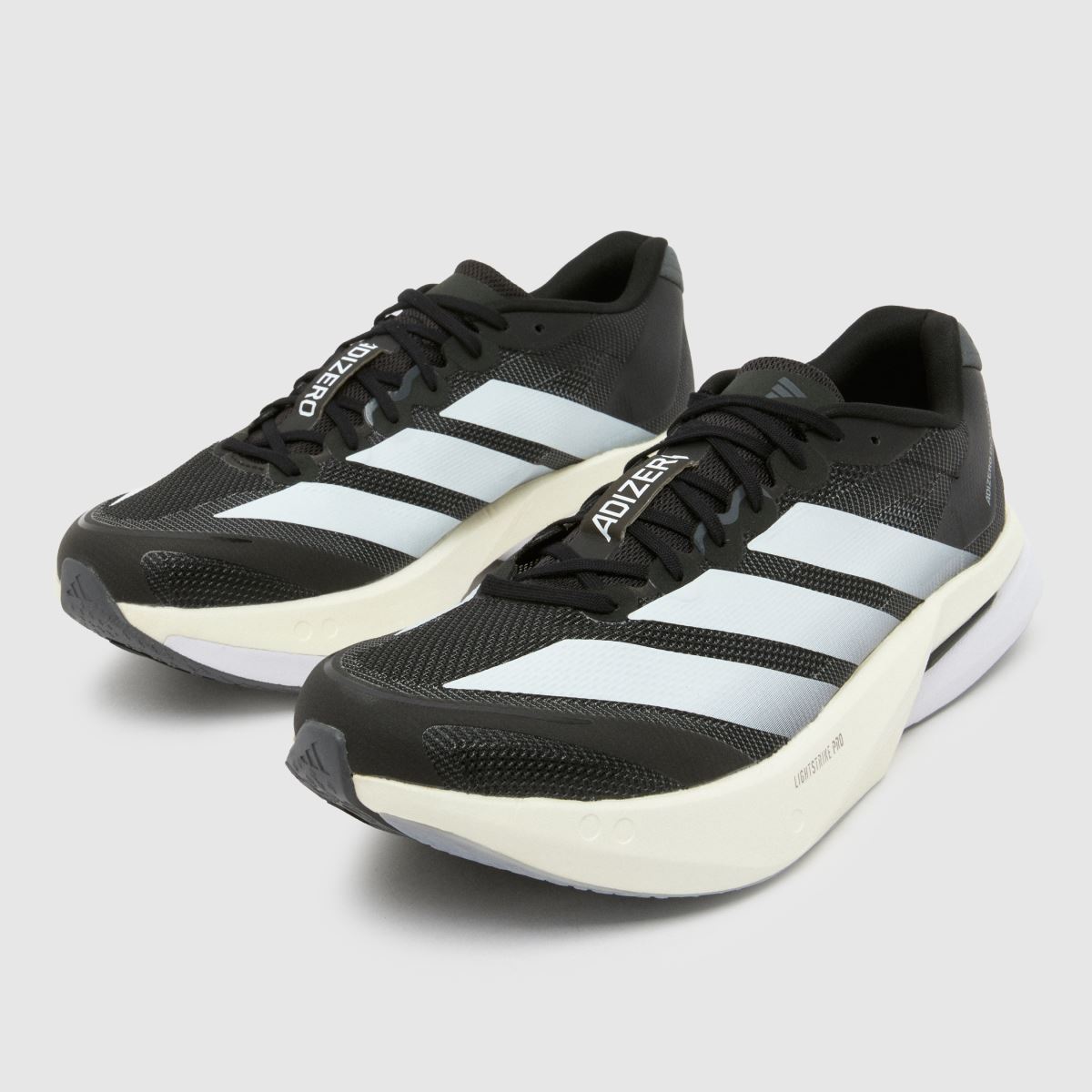 Mens Black & White adidas Adizero Boston 13 Trainers | schuh
