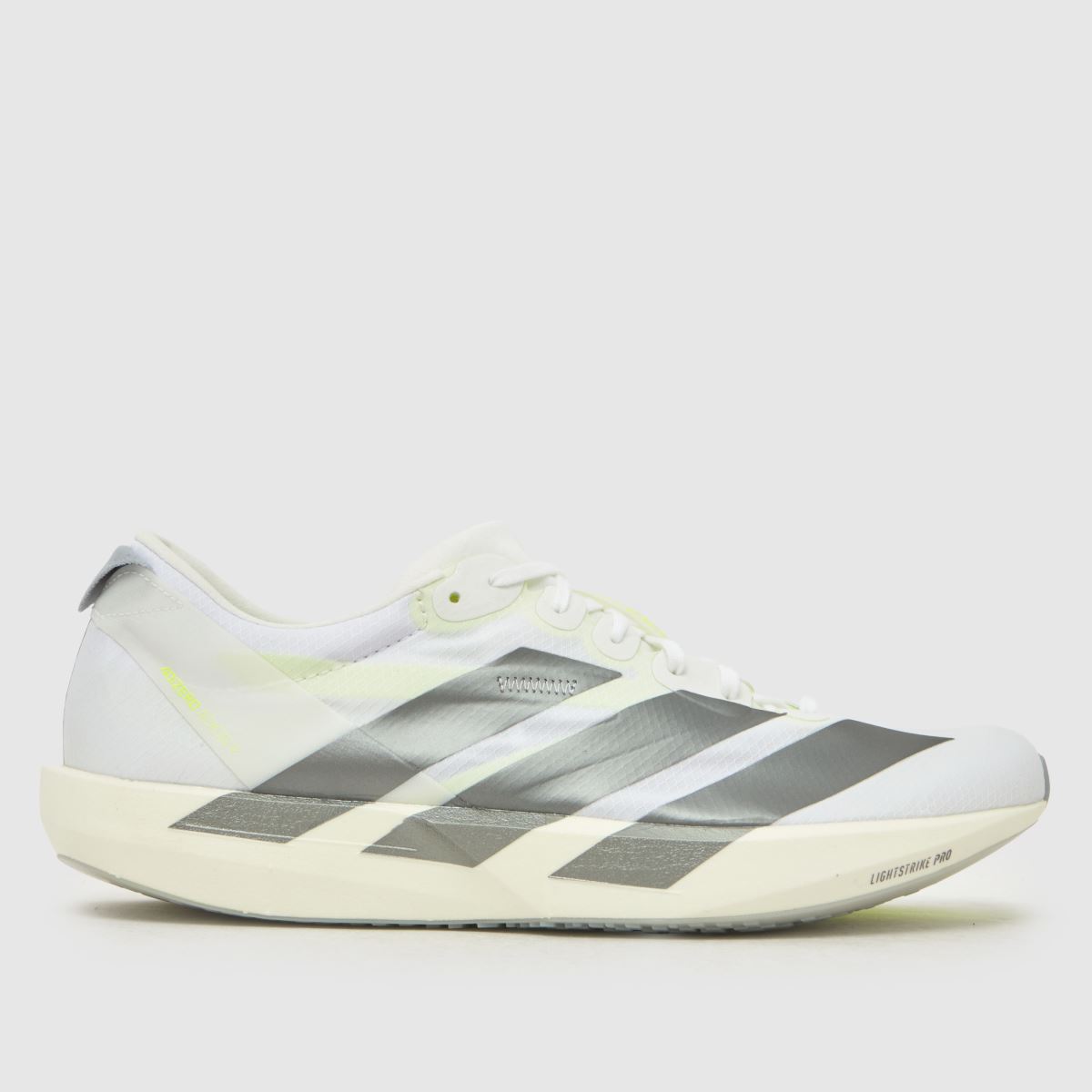 adidas Adizero Adios 9 in White & Silver adidas Adizero Adios 9