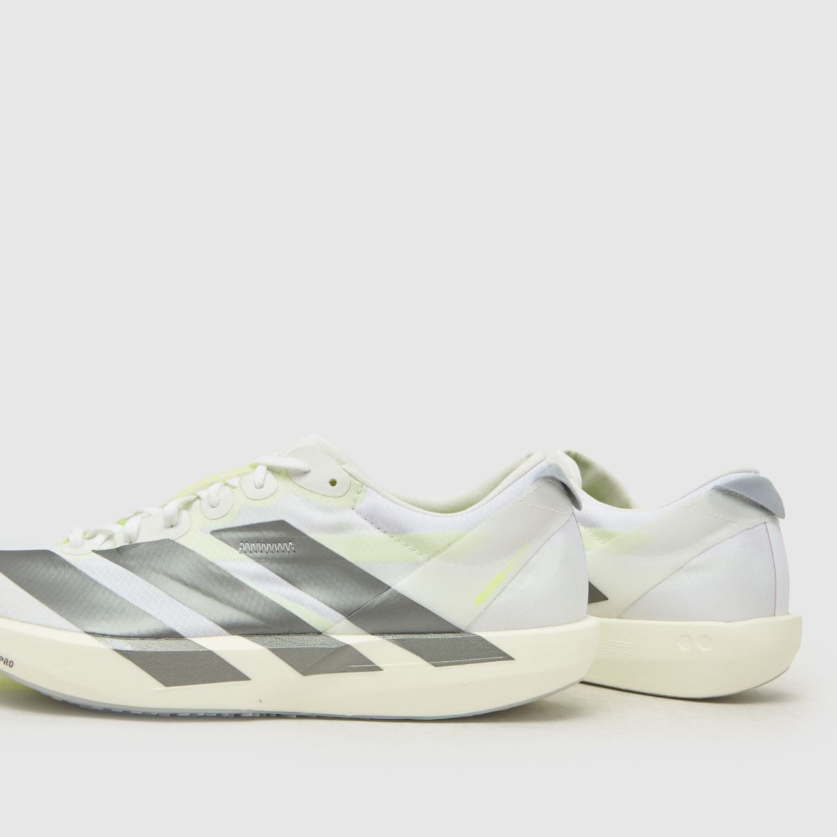 adidas Adizero Adios 9 in White & Silver adidas Adizero Adios 9 7